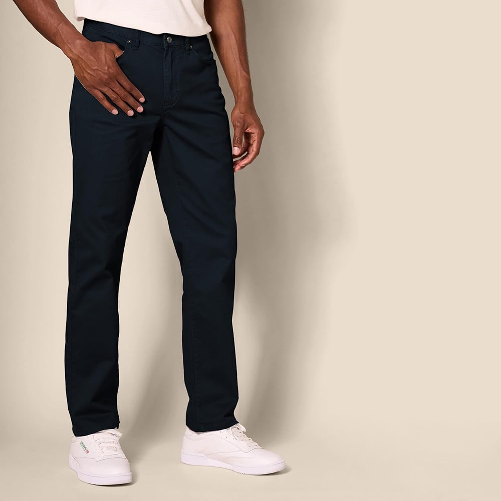 Amazon.com: Amazon Essentials Men's Straight Fit 5-Pocket Stretch